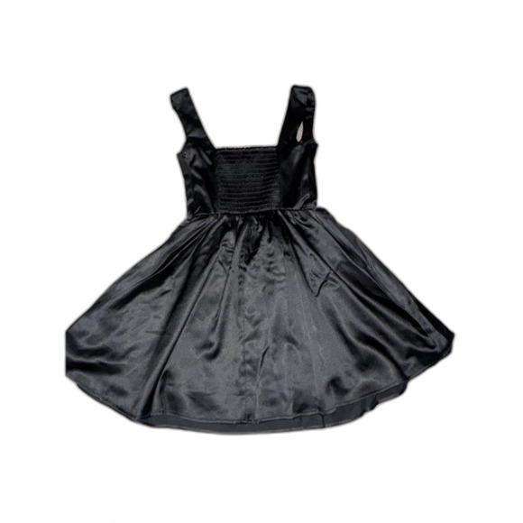 Wild Fable Women's Black Satin Mini Dress - Size Small - Side-Zip NWT - Picture 2 of 6